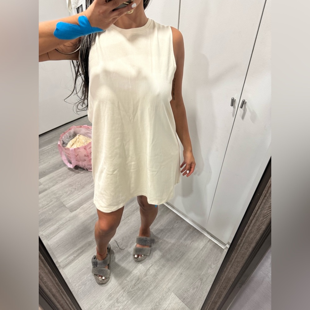 Zara Beige Sleeveless Dress